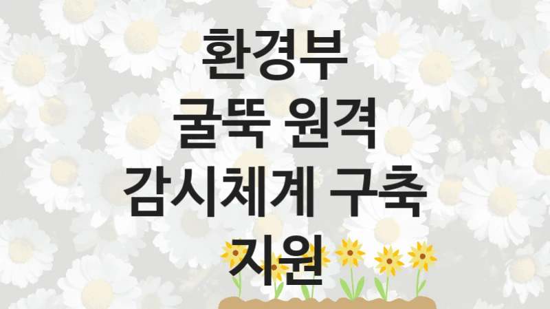 “굴뚝 원격 감시체계 구축 지원” 복지 혜택 자격 심사 및 접수 일정 – 환경부 지원 정책