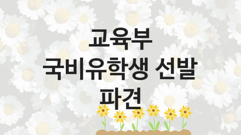 교육부
국비유학생 선발 파견