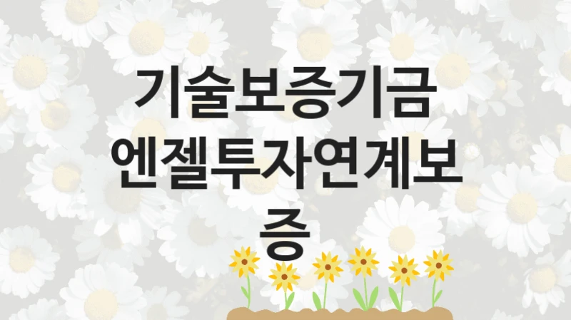 기술보증기금
엔젤투자연계보증