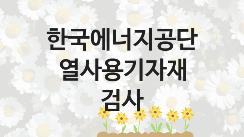 한국에너지공단
열사용기자재 검사