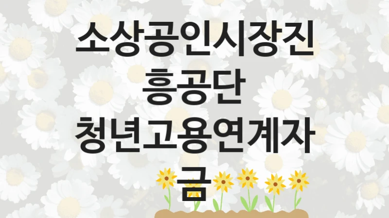 소상공인시장진흥공단
청년고용연계자금