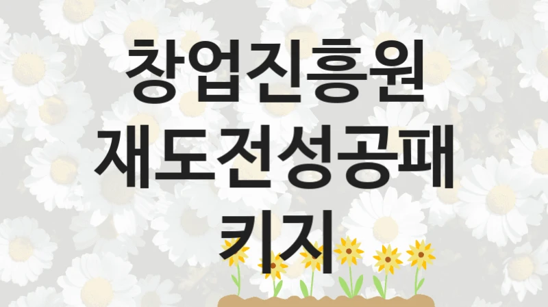 정부 복지 서비스 “재도전성공패키지” – 창업진흥원 자격 요건과 신청 방법