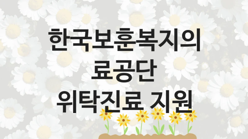 한국보훈복지의료공단
위탁진료 지원
