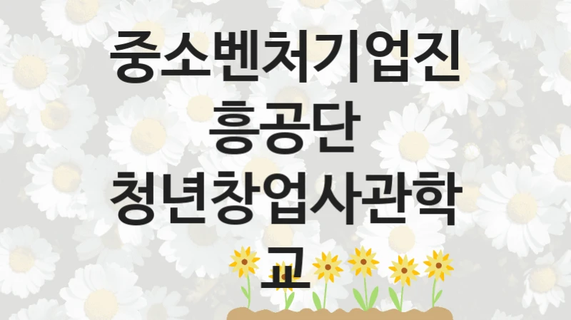 중소벤처기업진흥공단
청년창업사관학교