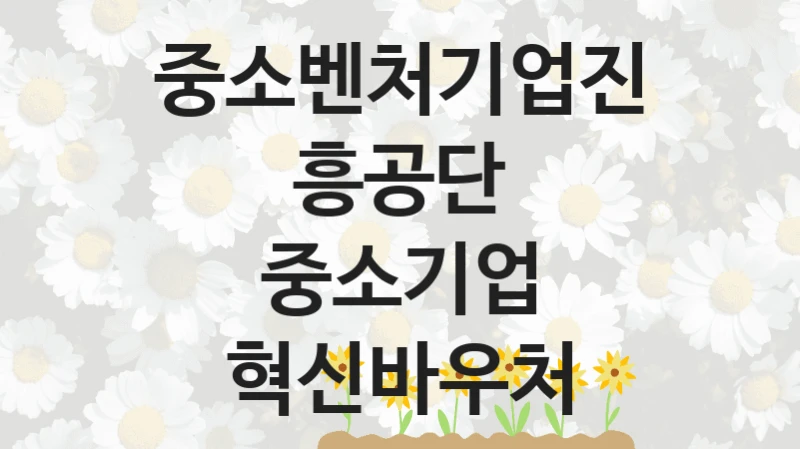 중소벤처기업진흥공단, 중소기업 혁신바우처 지원 정책, 신청 방법과 자격 조건