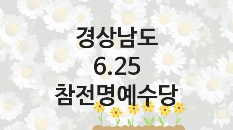 경상남도
6.25 참전명예수당
