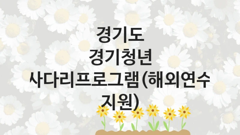 경기도
경기청년 사다리프로그램(해외연수 지원)