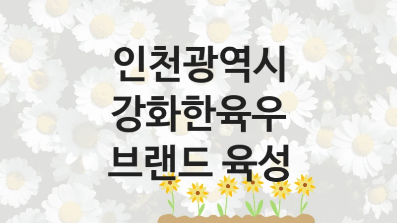 인천광역시
강화한육우 브랜드 육성