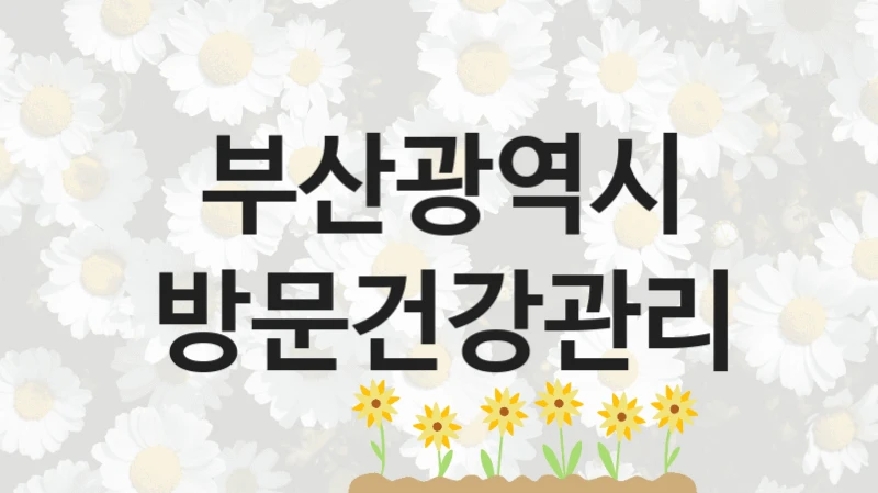 부산광역시
방문건강관리