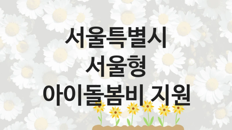 서울특별시 “서울형 아이돌봄비 지원” 복지 지원혜택 – 자격 조건과 구비 서류