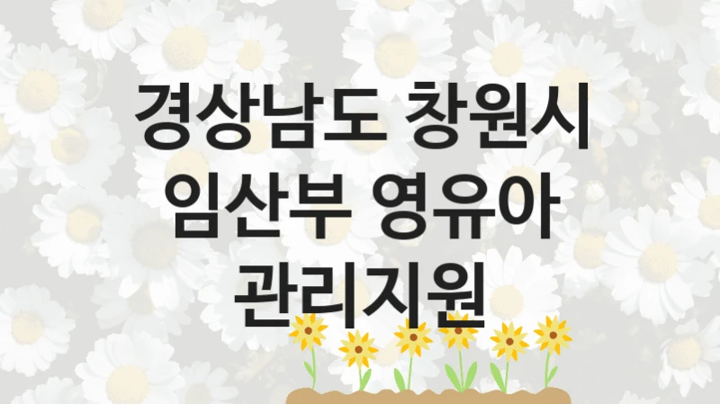 경상남도 창원시
임산부 영유아 관리지원